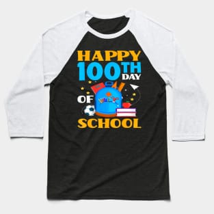 Happy 100Th Day Of School Student Teacher 100 Days School Baseball T-Shirt